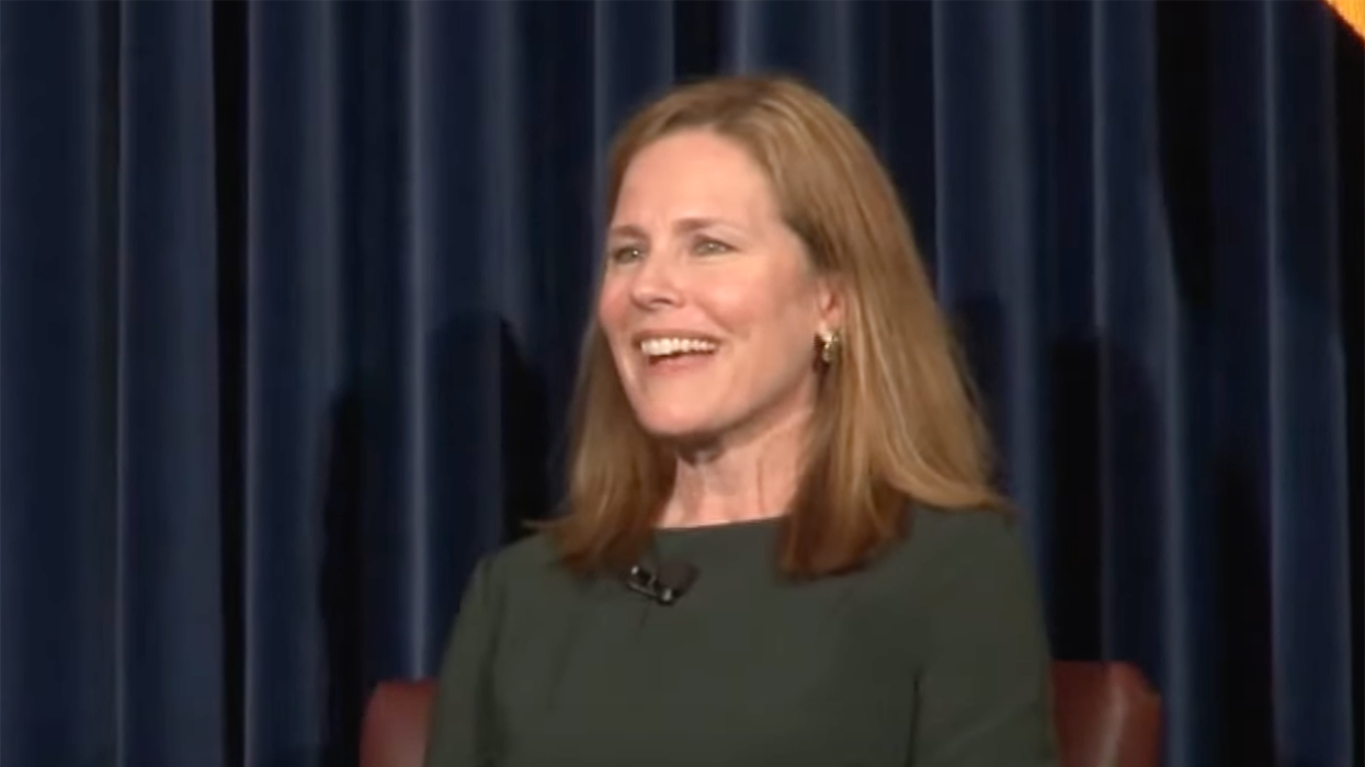 Amy Coney Barrett Shuts Down Heckler Calling Her 'Enslaver of Women' So Hard the Crowd Erupts With Applause