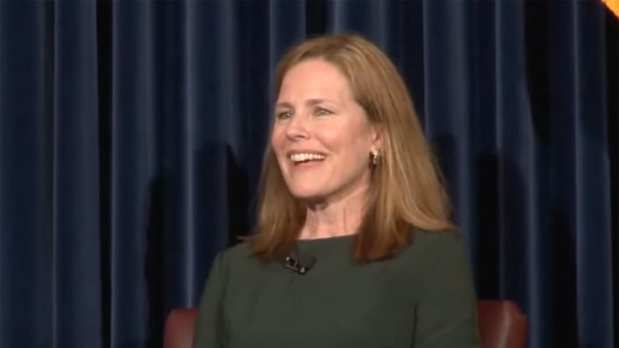 Amy Coney Barrett Shuts Down Heckler Calling Her 'Enslaver of Women' So Hard the Crowd Erupts With Applause