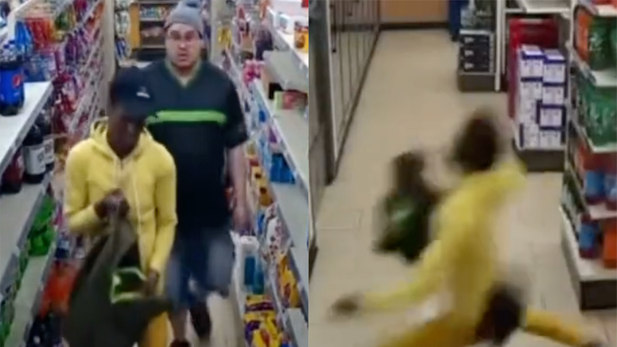 Watch: Dude tries shoplifting from convenience store, gets dropkicked into beer section for his troubles