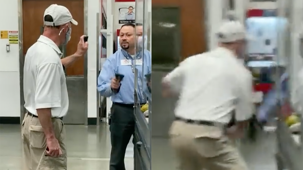 Old Man Attacks, Threatens to Mace Costco Employee Because He Wasn't Wearing a Mask