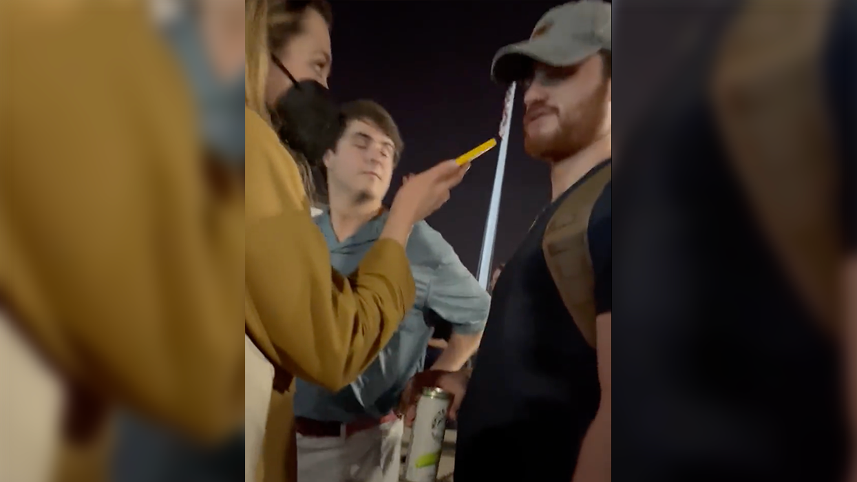 Pro-Life Bro Crushes White Claws Outside of SCOTUS, Schools Journos If 'Majority White Men' Can Have Opinion