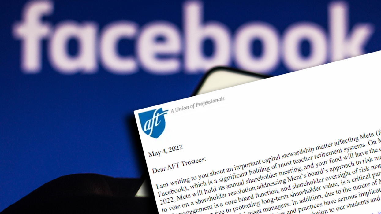 Teachers’ Union Uses Massive Shareholding to Force Facebook to Censor Speech