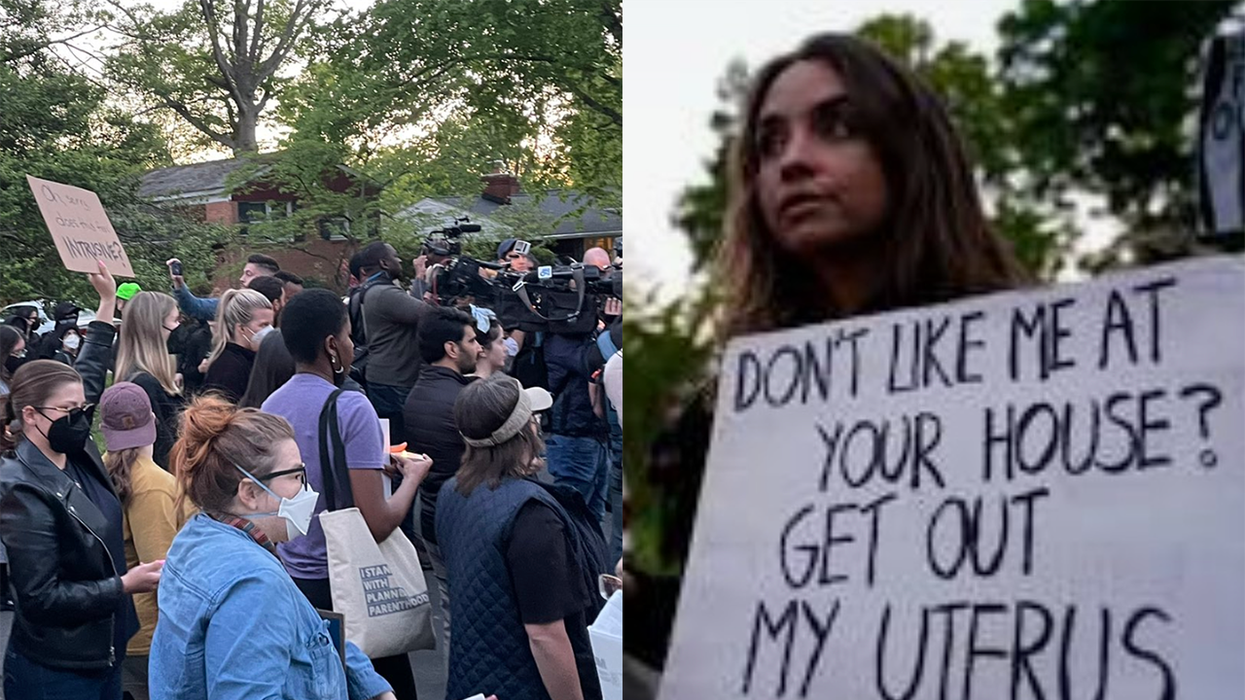 Samuel Alito's Neighbor Plays Piano, Stages 'Counter Protest' to Pro-Abortion Democrats Yelling Outside