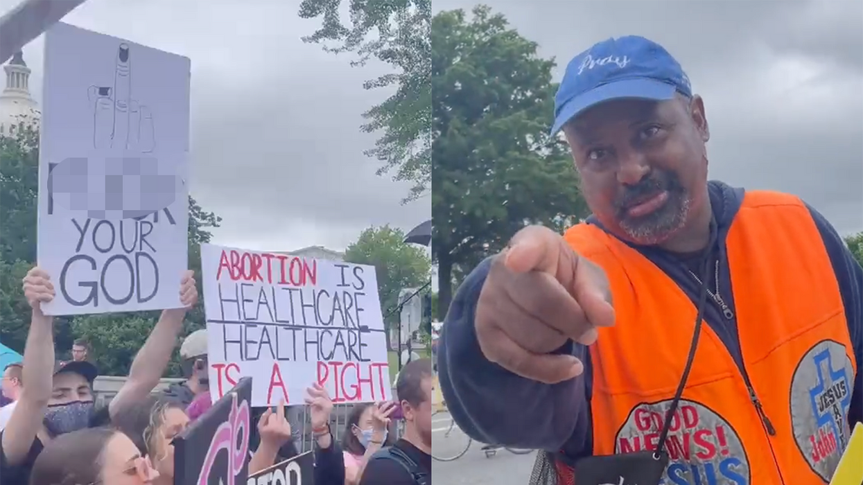 Man Tells Pro-Abortion Protesters He's Glad They Weren't Aborted, They Freak Out on Him for It