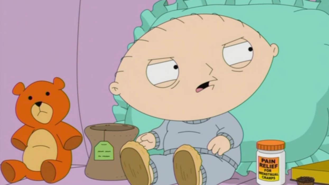 Family Guy Torches Woke Culture When Stewie, a Male Baby, Thinks He's Having His Period