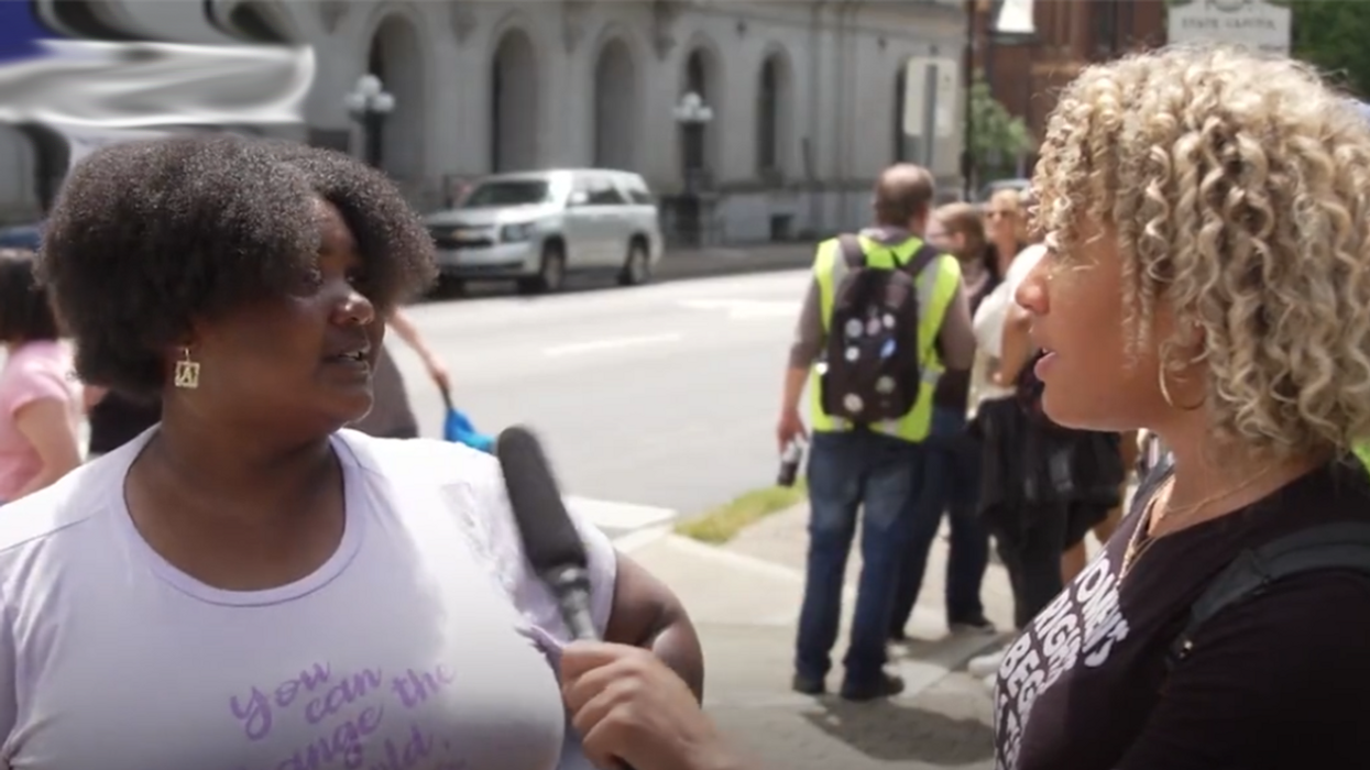Protester Declares It's a Woman’s Choice to ‘Kill Her Two-Year-Old’