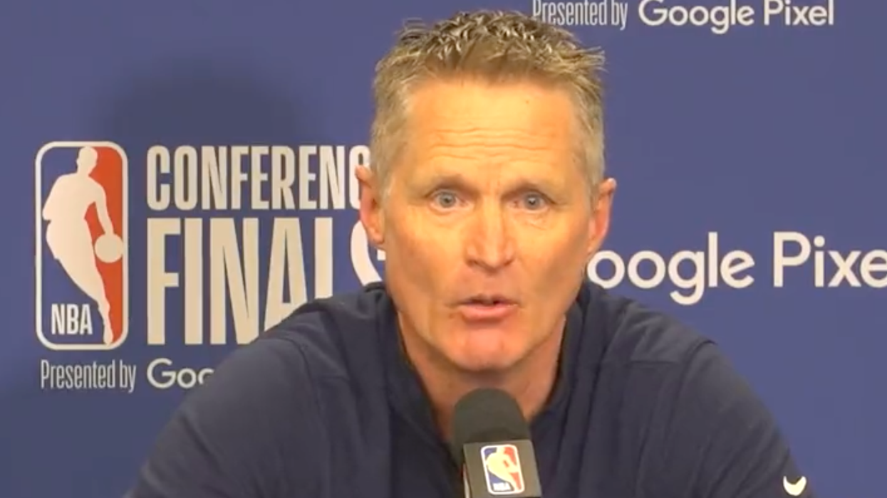 About That Viral Steve Kerr Rant: He's the Same Clown Who Called for Cops to be Removed From Schools in 2020