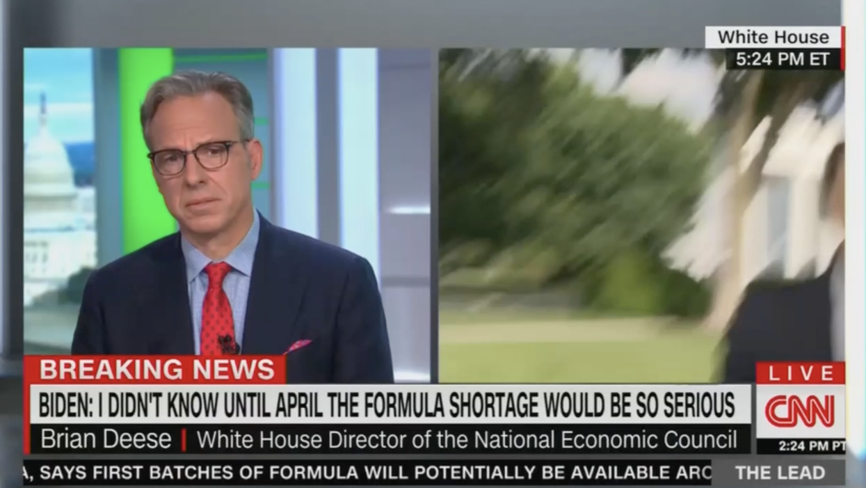 Jake Tapper Wrecks WH Advisor So Hard Over Baby Formula Crisis, The Camera 'Suddenly' Falls Over