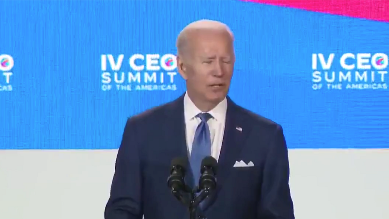 Biden's Brain Buffers as He Struggles to Read a Teleprompter: 'We Need to Improve Climate'