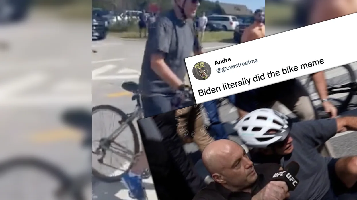 Joe Biden Falls Off His Bike and Becomes a Living Meme, So Here's the Best of the Internet Mocking Him