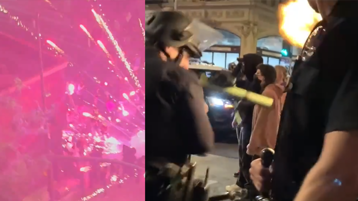 Pro-Choice Protester Eats Pavement After Attempting to Light Officers on Fire