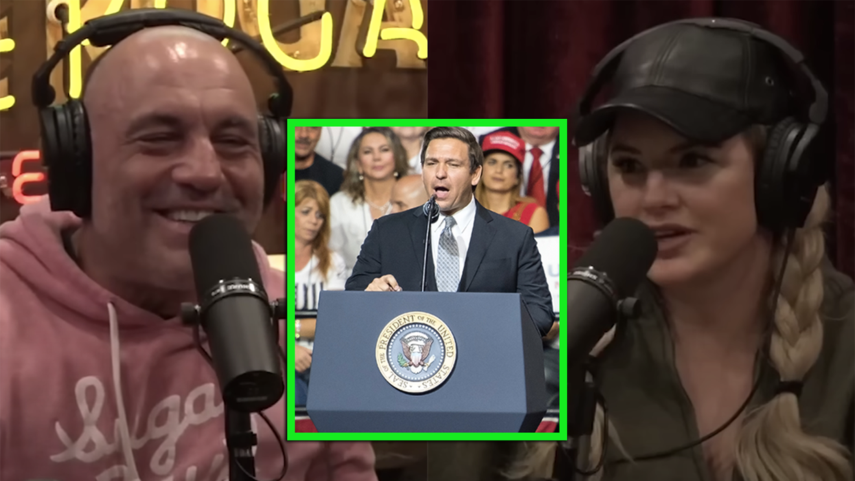 Gina Carano Gets Joe Rogan to 'Endorse' Ron DeSantis for President: 'I Feel Like I'm Doing Breaking News'