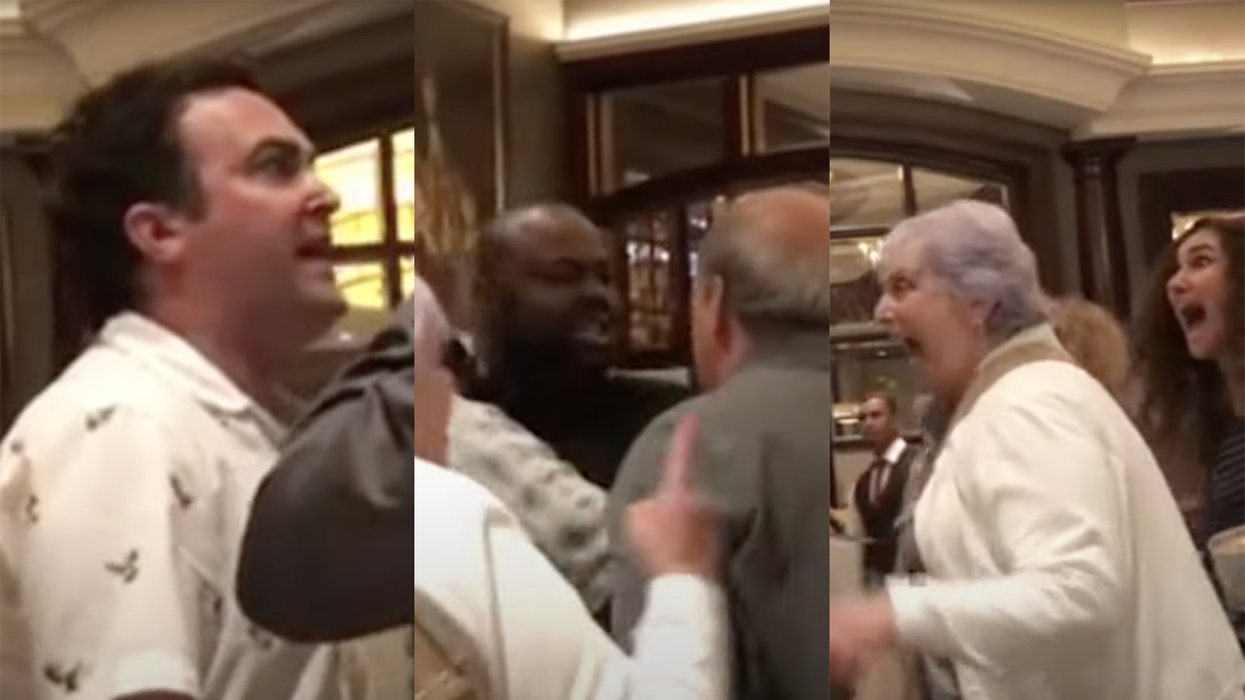Beverly Hills steakhouse transcends into all-out brawl, and the screaming is hilarious