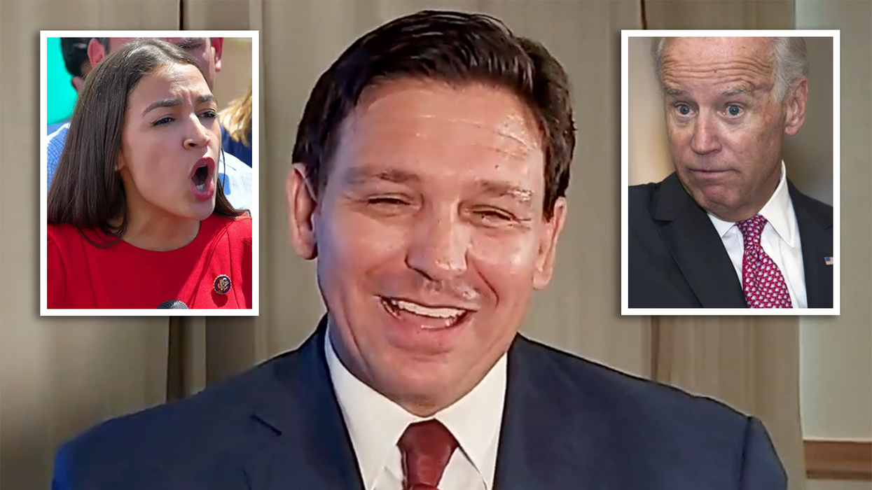 Ron DeSantis Gives Hilarious Answer to Impossible Question: Would You Rather Be Stranded With Biden or AOC?
