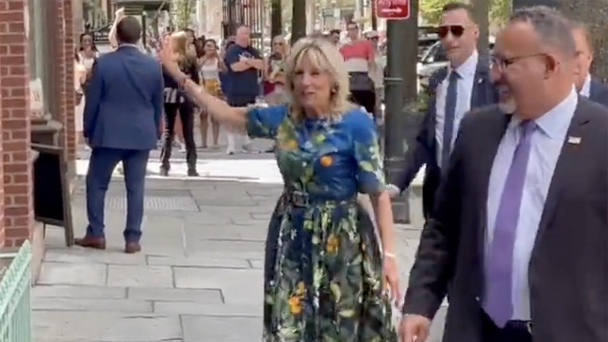 Watch: Jill Biden Has Two Words for Voter Who Calls Her Husband the Worst President Ever, 'Thank You'