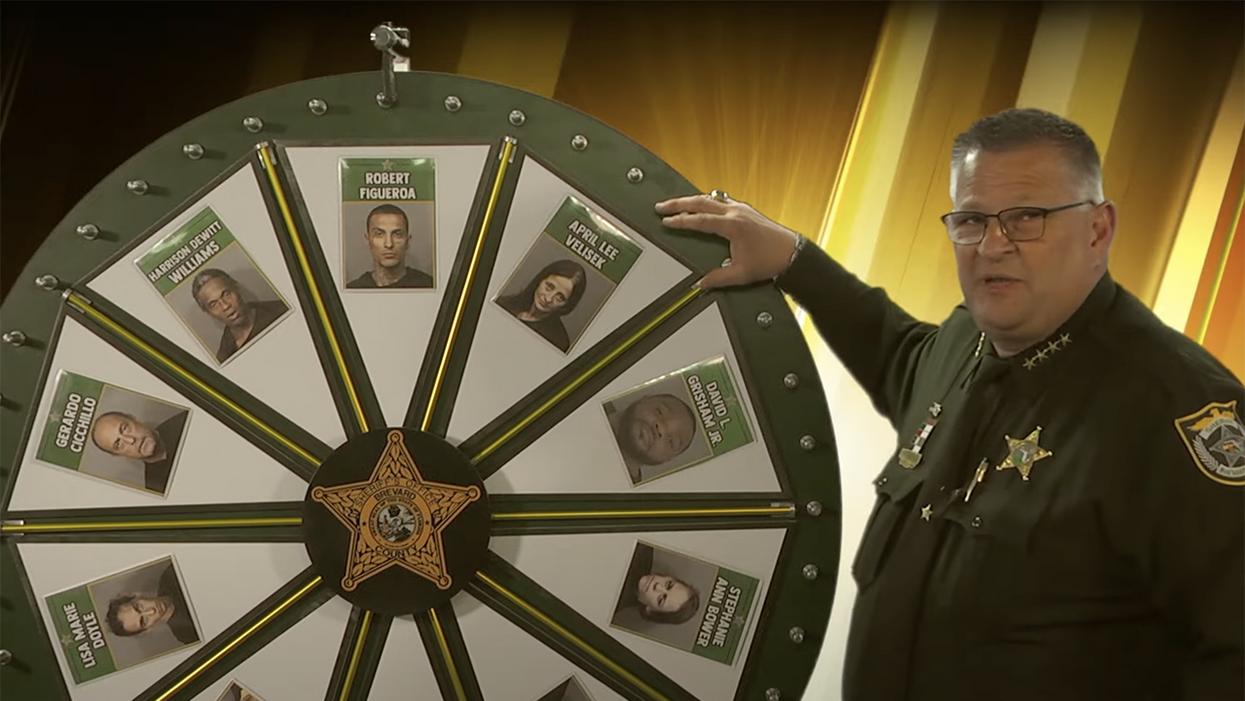 Watch: Sheriff hosts 'Wheel of Fugitive,' a weekly game show to help hunt down the county's most wanted