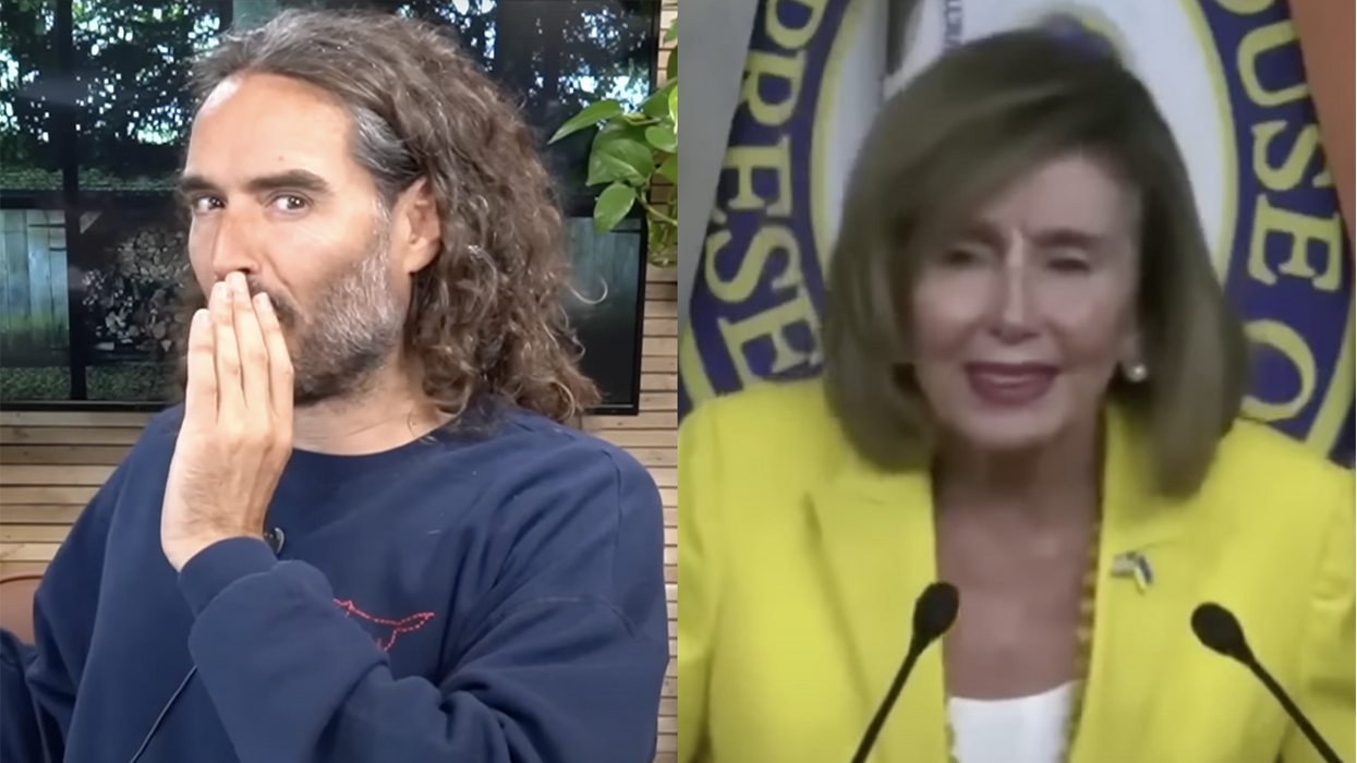 'You've gotta be f*** kidding me': Russell Brand roasts Nancy Pelosi as she runs away from questions
