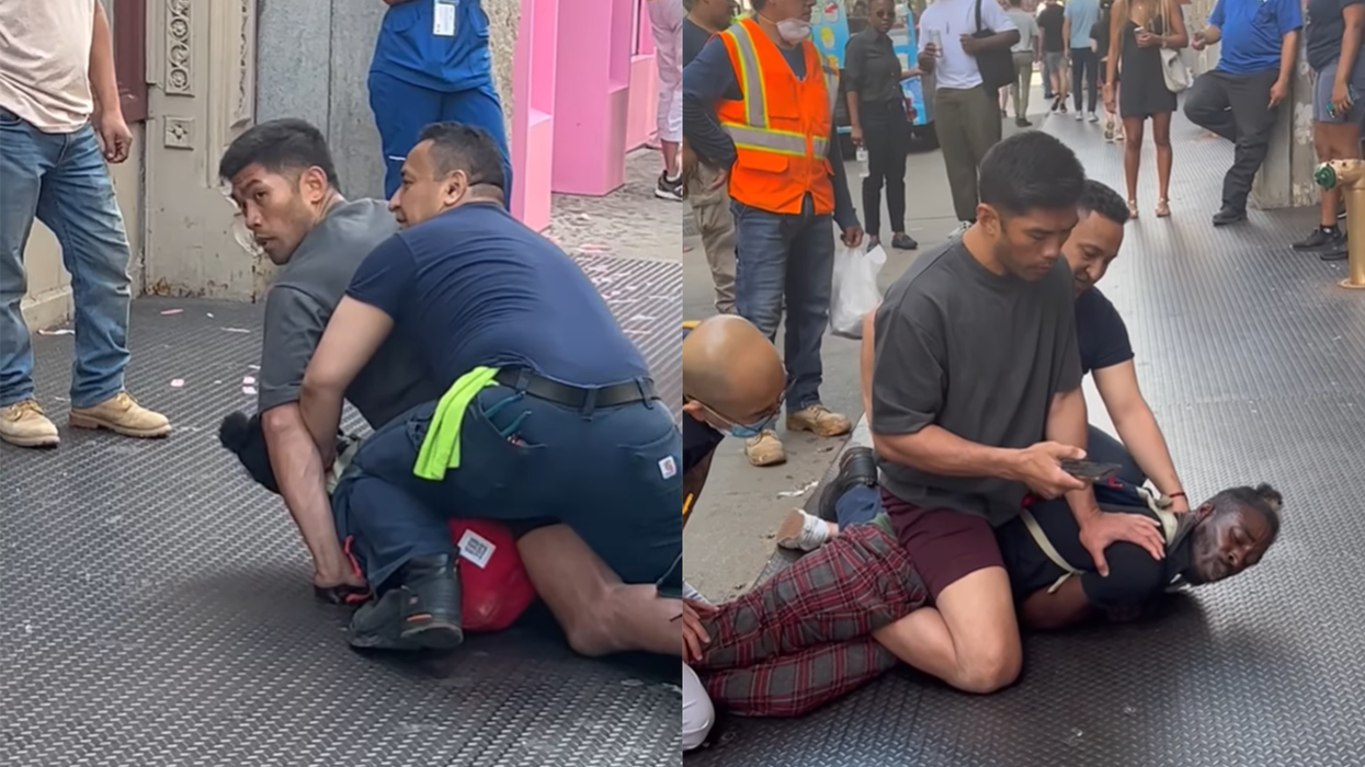 'You don't punch people in the face': MMA fighter subdues homeless man randomly assaulting people