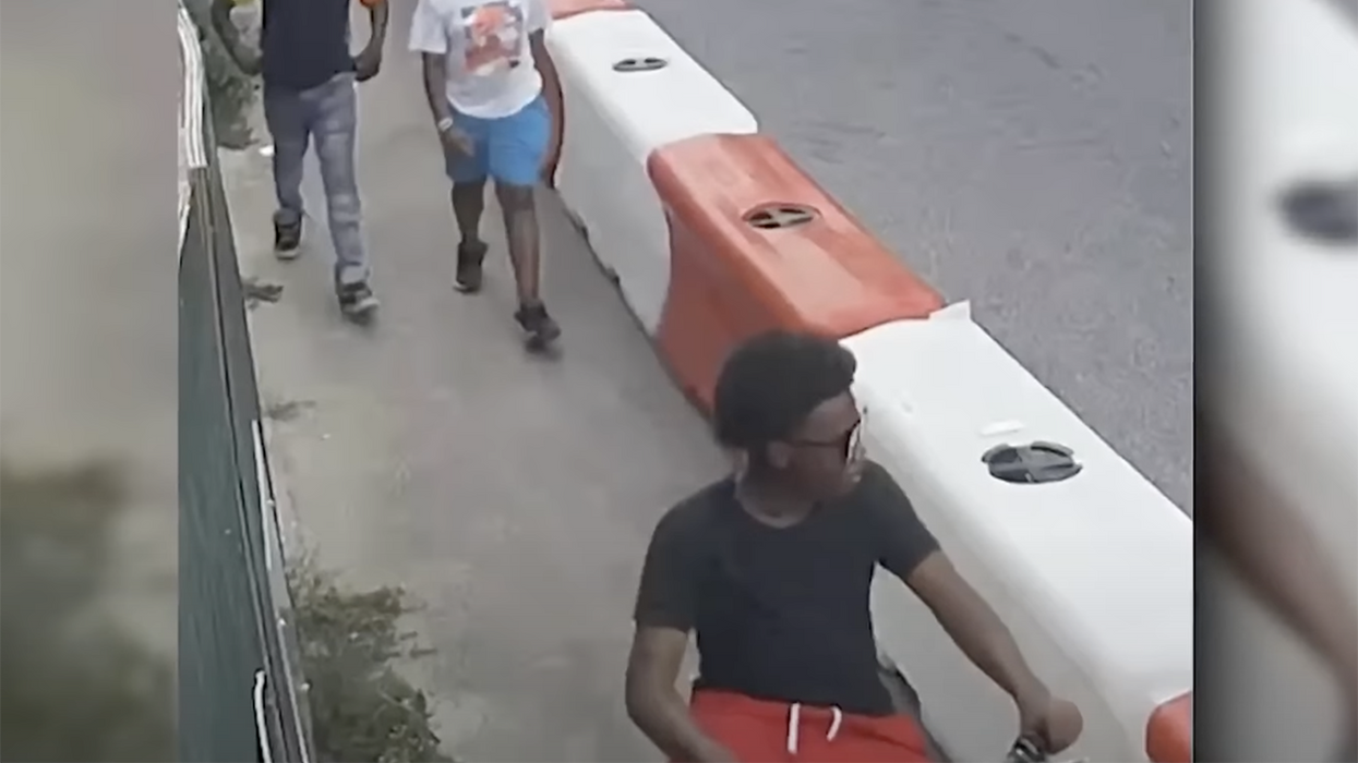 'What is going on with the world?': Trio of male punks punch six-year-old girl to steal her $30 scooter