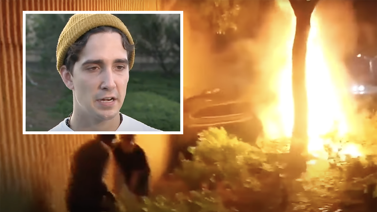 'I just asked the universe to give me a couple minutes': Man rushes in to save woman from burning SUV