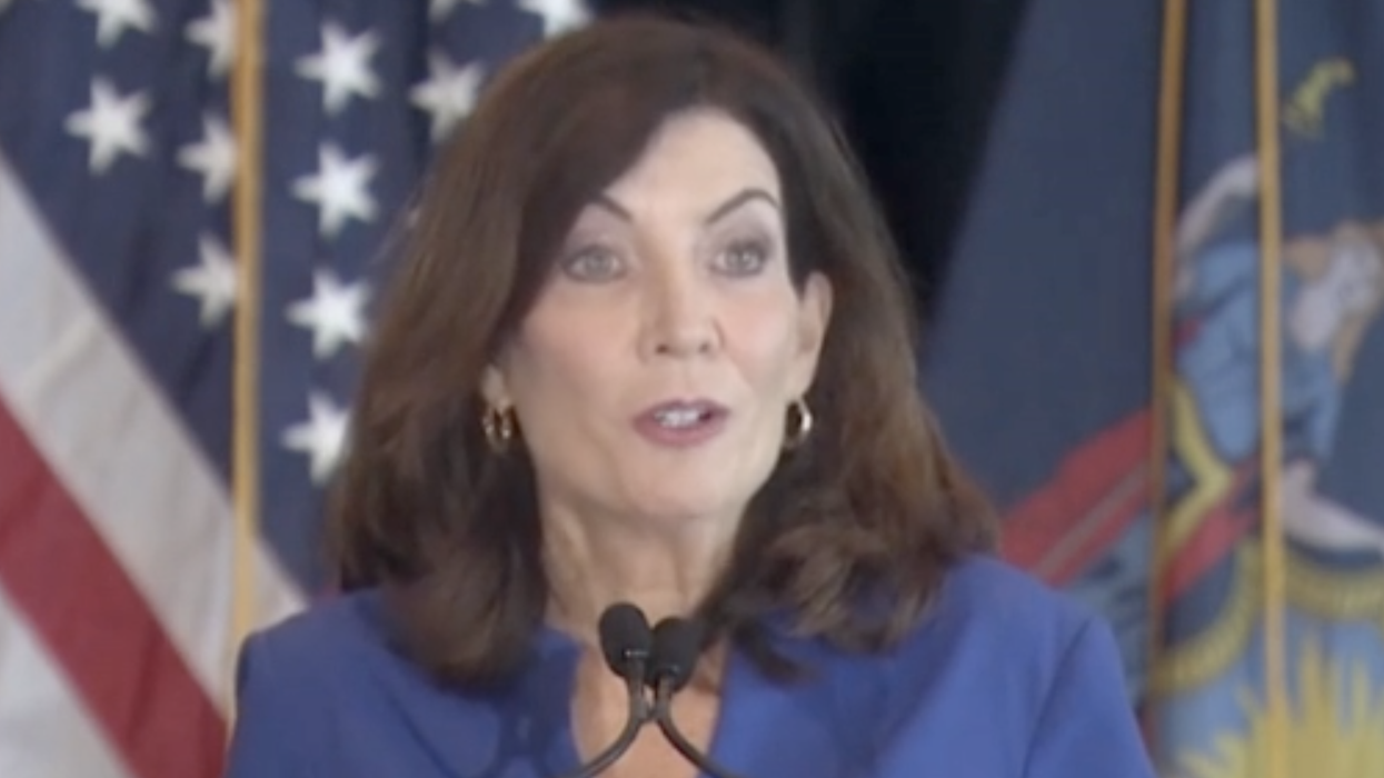 Watch: NY Governor targets Jews at Holocaust event to take a shot at Ron DeSantis