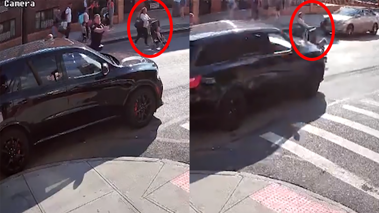Watch: Stomach-turning hit-and-run shows SUV plowing into mother and baby to escape cops