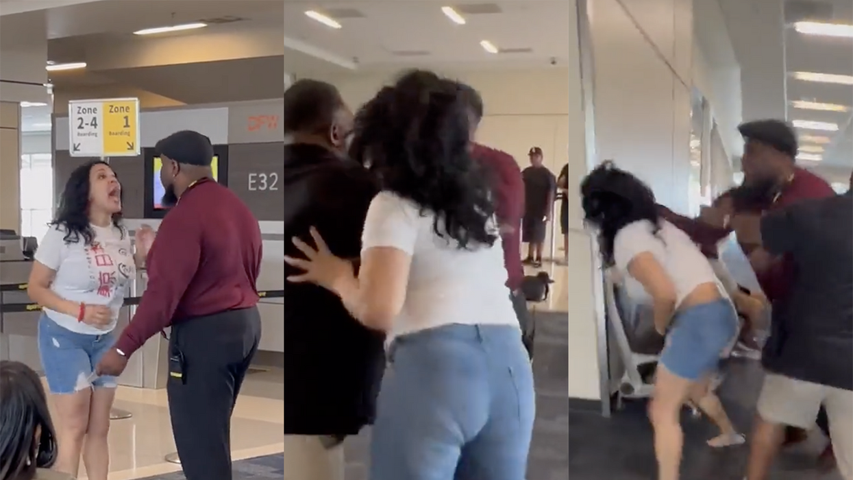 Wild airport brawl leads to Spirit Airlines employee getting suspended for defending himself