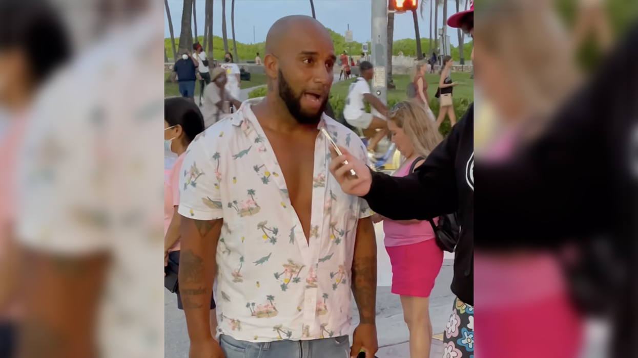 'Eat s*** and die': Man on the street offers his patriotic dissent against Biden