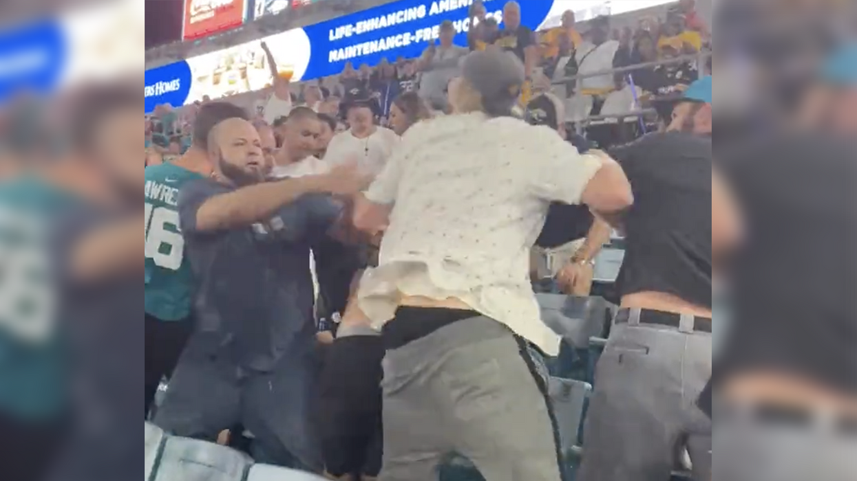 NFL football fans get rowdy, throw wild haymakers in massive brawl... and it's only preseason
