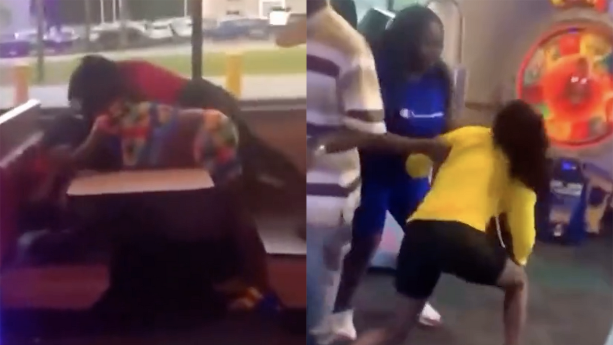 Watch: It's all out pandemonium as grown adults brawl at a Chuck E Cheese