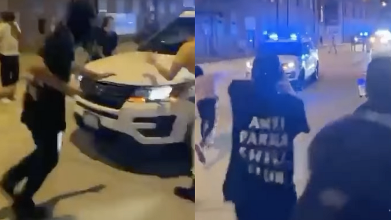 Watch: Police pelted with rocks because they dared enforce the law and broke up an illegal street race