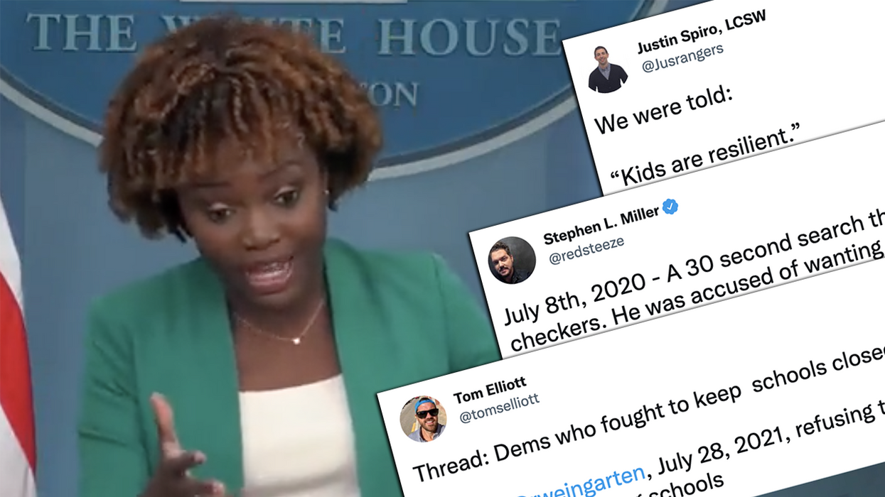 Twitter users are quick to rebut the White House's insane attempt to rewrite history over school closures