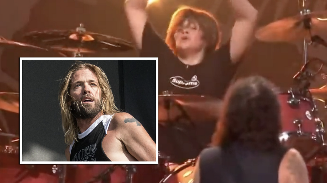 Watch: Taylor Hawkins' 16-year-old son pays emotional tribute to his dad with a badass drum performance