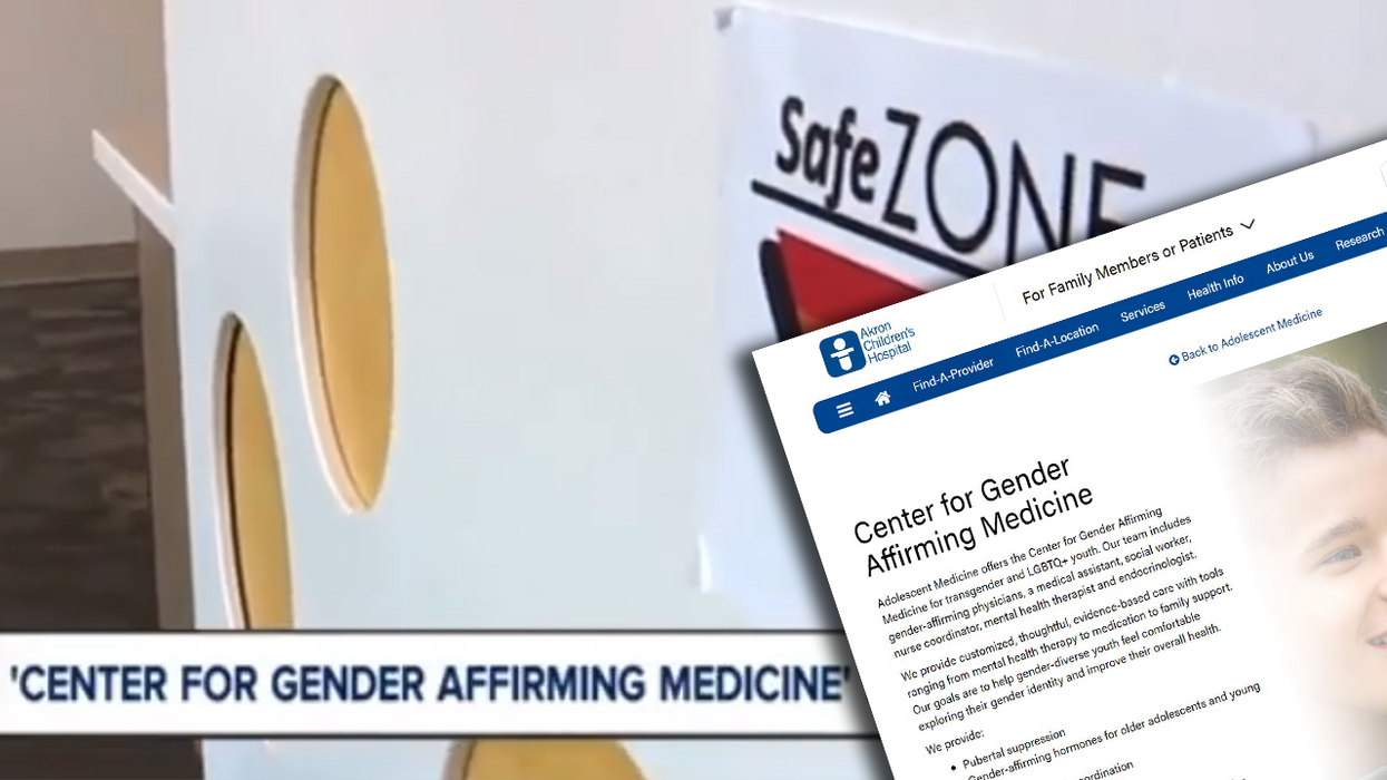 Watch: Ohio children's hospital offers 'gender-affirming care' to children as young as seven years old!