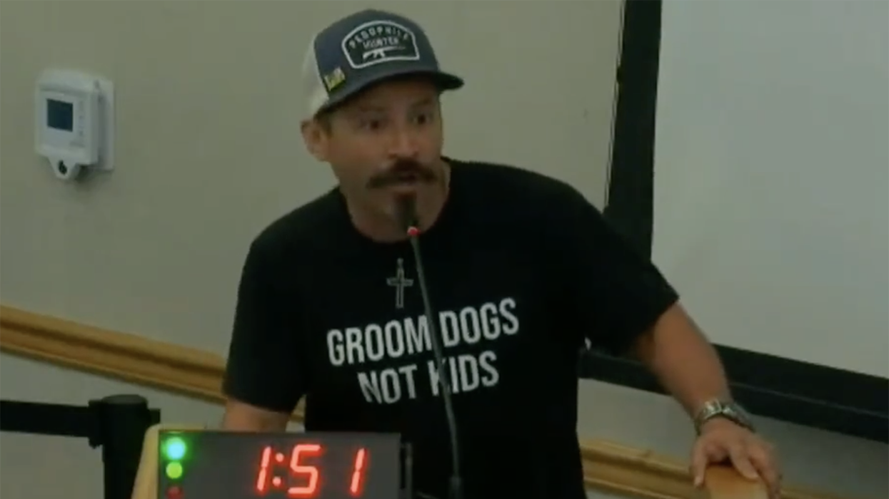 Watch: Gay rights activist SLAYS against another school board looking to indoctrinate ten-year-olds