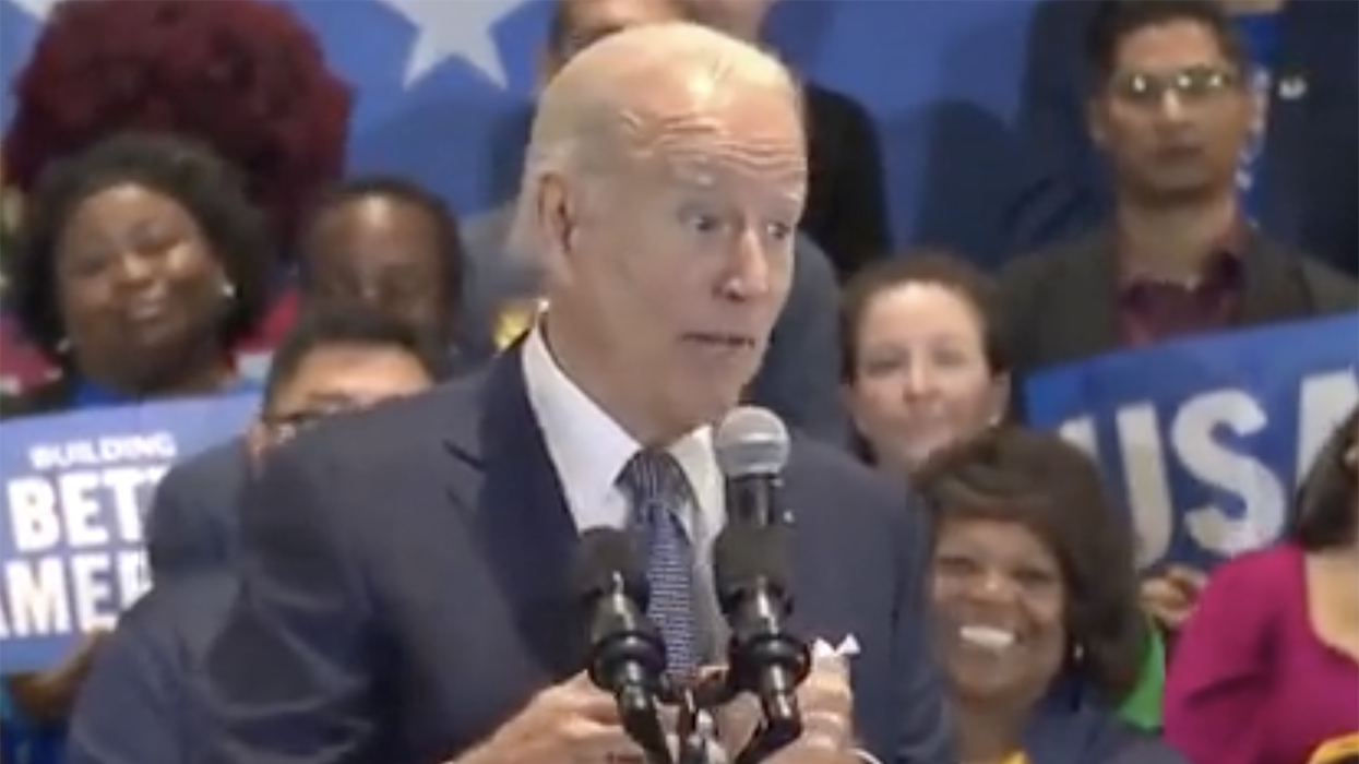 Watch: Joe Biden attacks GOP taking credit for... bldhyindclapding? What the deuce is 'bldhyindclapding?'