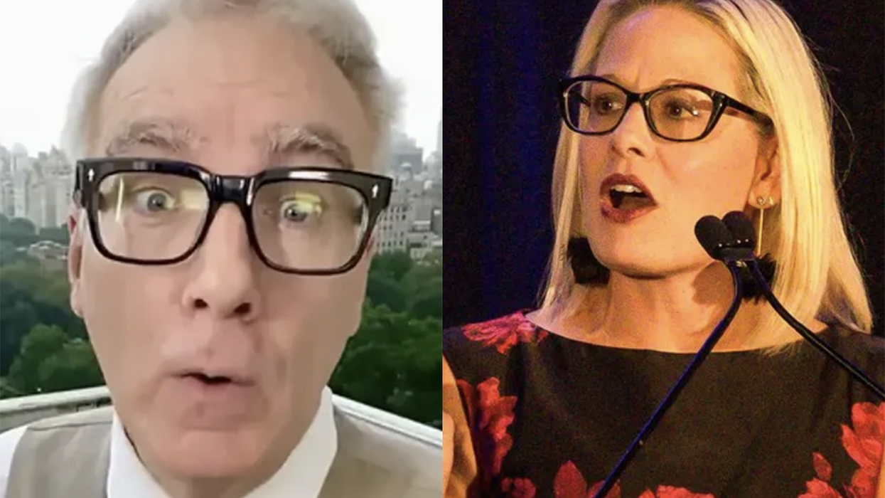Keith Olbermann is DESPERATE for you to know he once dated Kyrsten Sinema, but he doesn't like her anymore