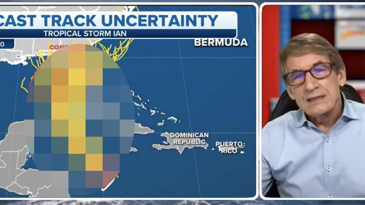 Watch: Weatherman goes viral for 'accidentally' drawing a weiner to show Hurricane Ian pounding Florida