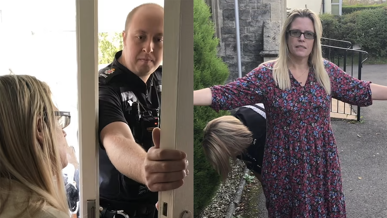 Police frisk, arrest woman in front of her children over posting 'offensive' comments on Twitter