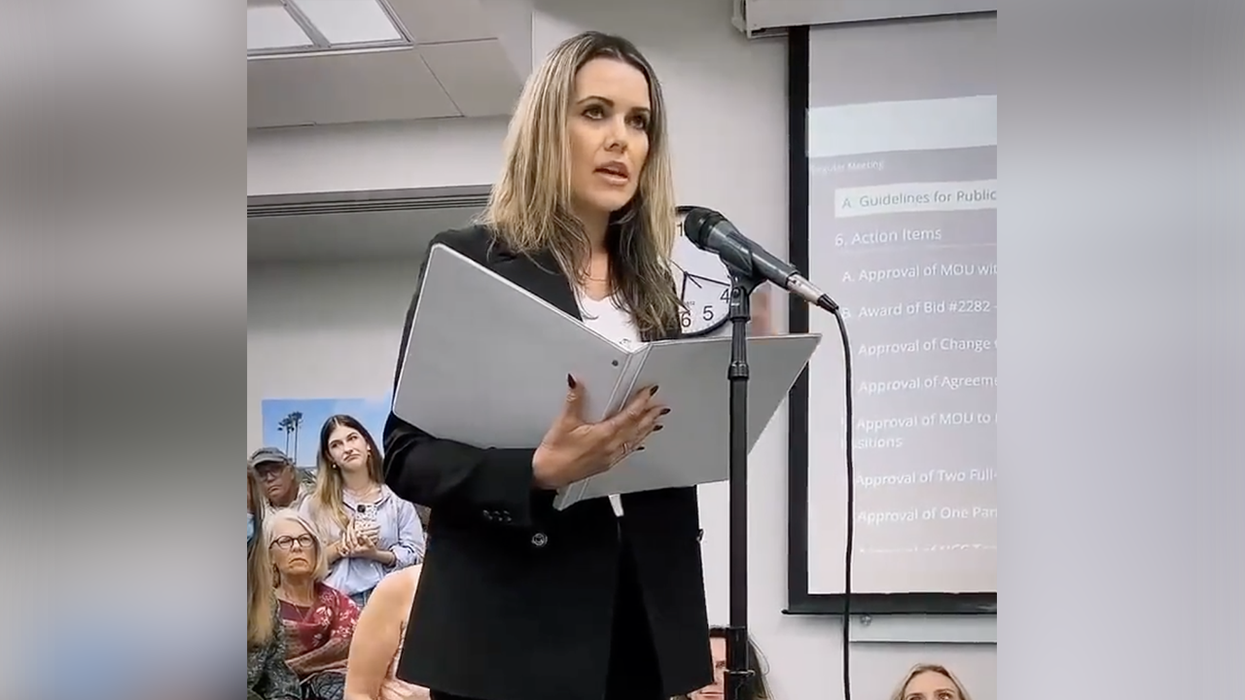 Watch this mother GO OFF challenging her school board to explain what's 'family friendly' about drag shows