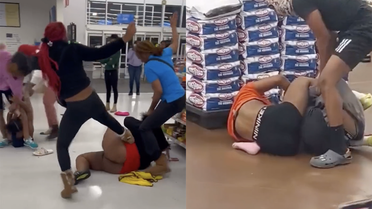 Watch: Two separate all-out brawls at Walmart pop off and go viral at the same time