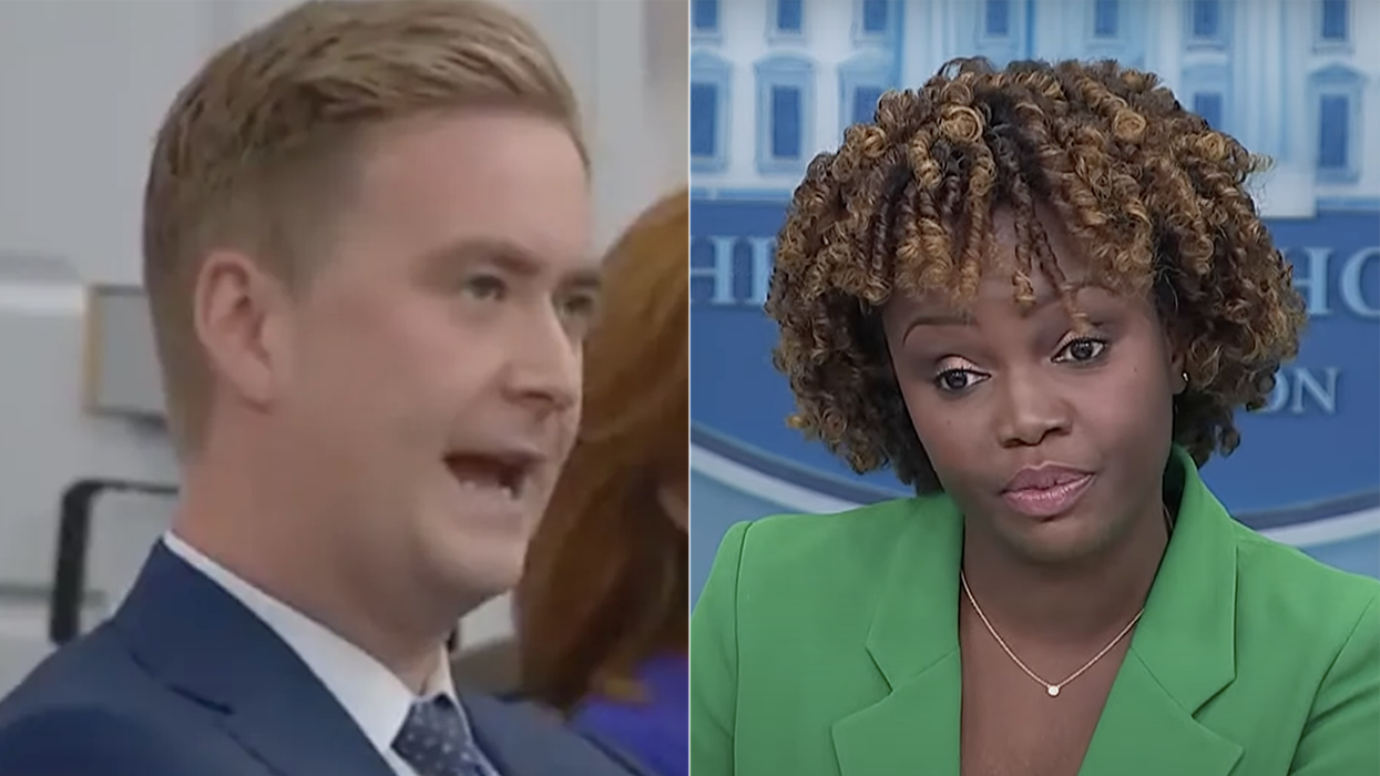 Watch as Doocy sets trap for Karine Jean Pierre on gas prices that the fool walks right into