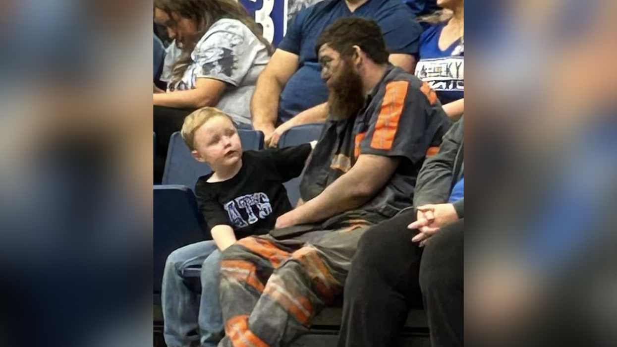 Touching photo of coal miner taking son to basketball game goes viral, and now the coach is getting involved