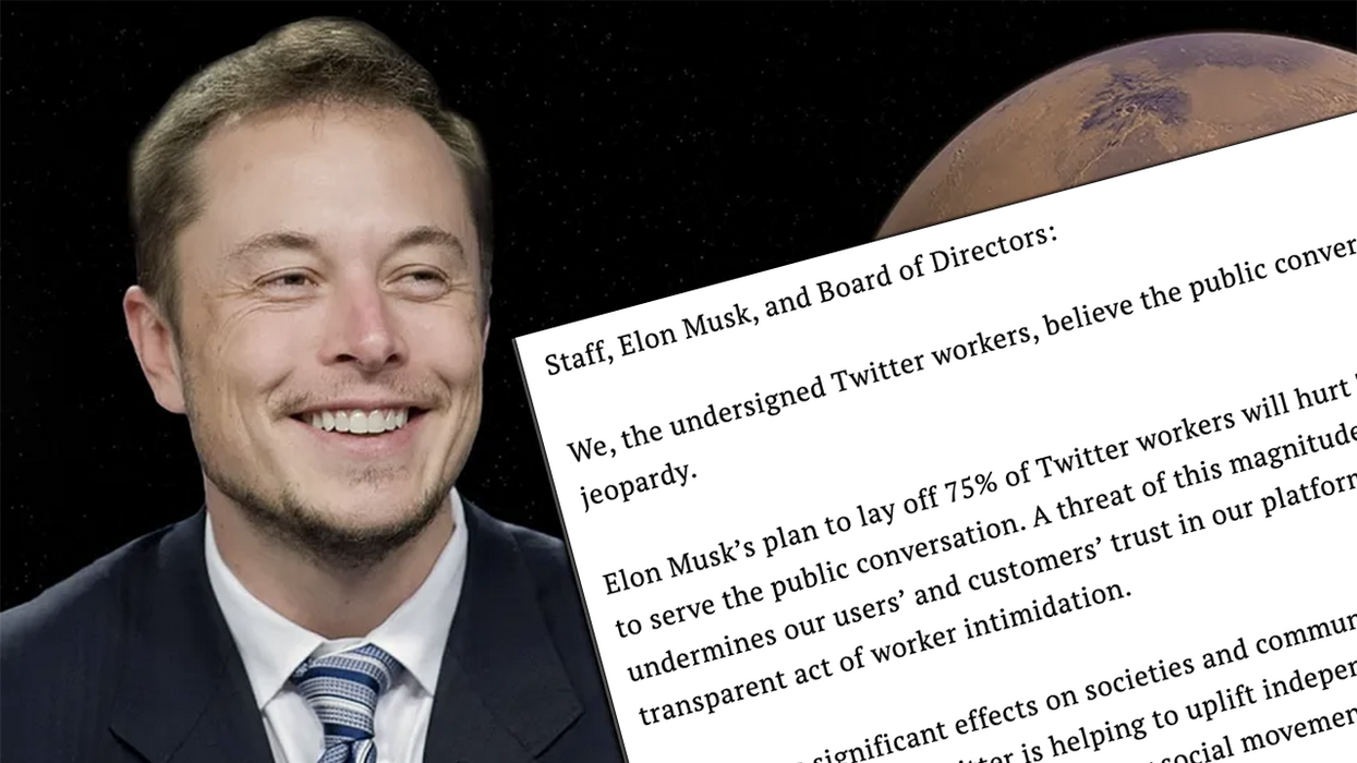Twitter employees write angry letter about rumor Elon Musk will fire 75% of them, don't grasp how this works