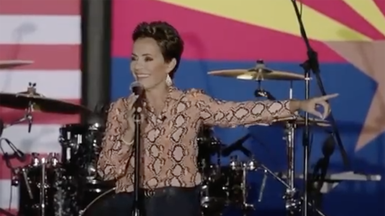 Watch: Crowd ROARS when Kari Lake tells her Democrat opponent what she can go do to a bull