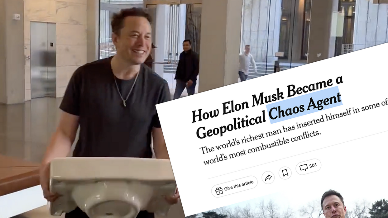 Elon Musk throws the 'sink' at the New York Times over their latest hit piece
