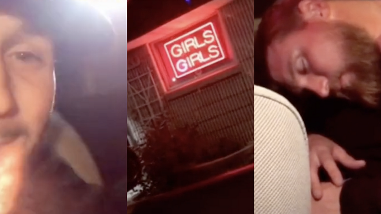 Watch: Uber driver documents wild night of dude passing out drunk before the strip club, and then cops got involved