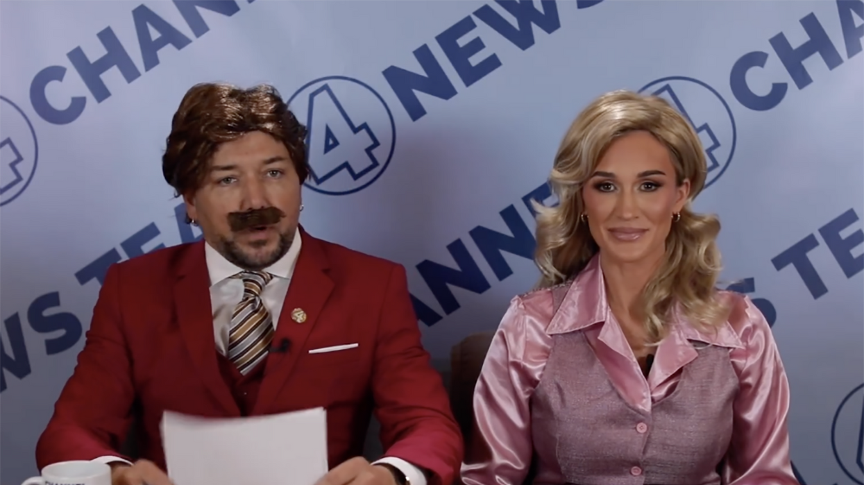 Jason and Brittany Aldean crush Halloween with this 'Anchorman' video mocking fake news, recent Instagram drama