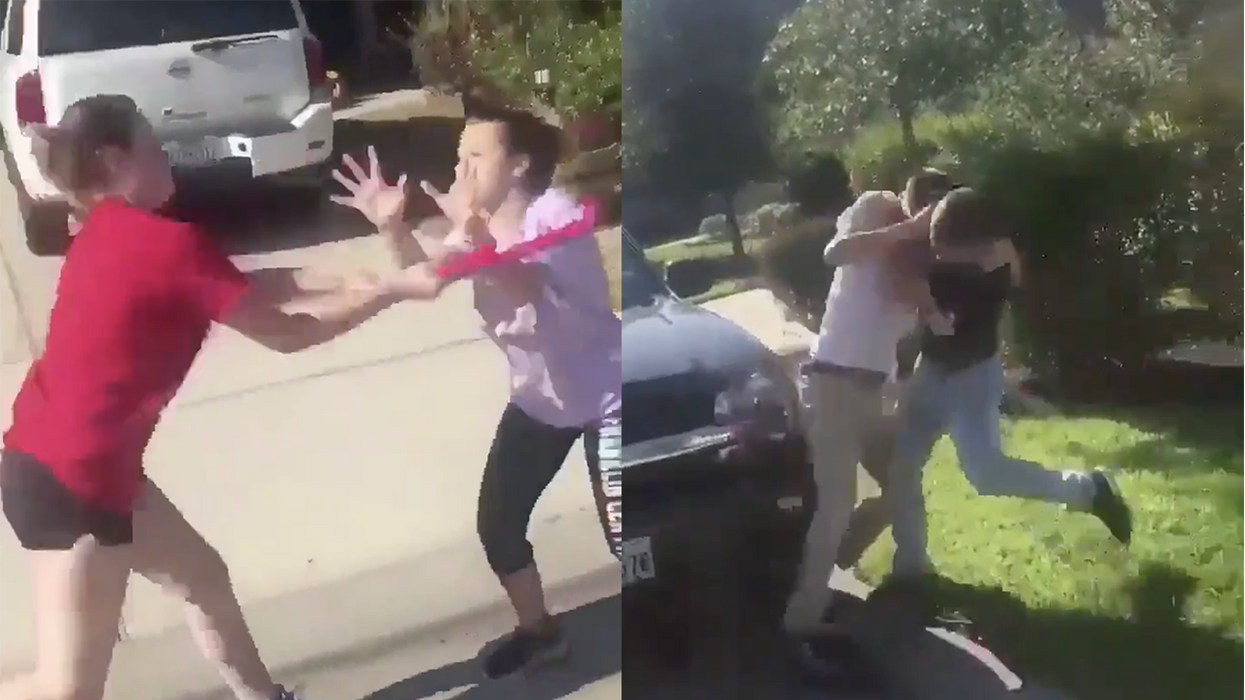 "You got me f***ed up": Girl comes at neighbor with a bat, regrets doing so when neighbor takes it from her