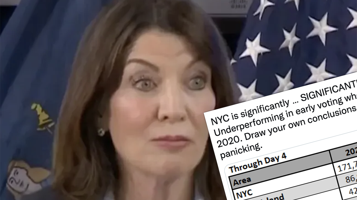 A Republican could upset the NEW YORK governor's race if these early voting numbers hold up